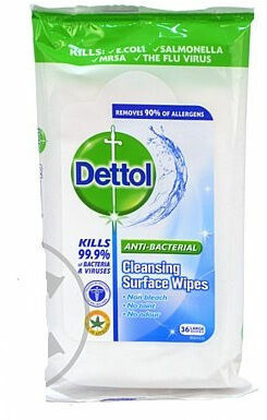 Dettol ubrousky na povrchy 36ks porovnat ceny
