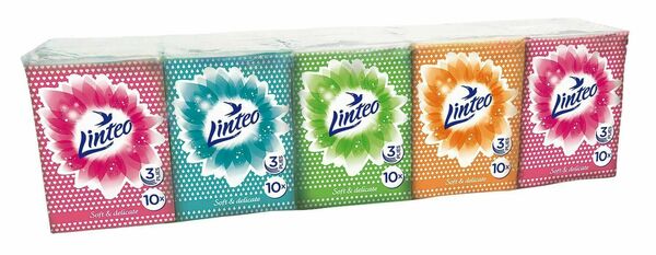 Papírové kapesníky LINTEO mini 3-vrstvé bílé 10ks porovnat ceny