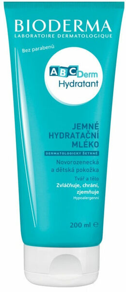 BIODERMA ABCDerm Hydratant tělové mléko 200ml porovnat ceny