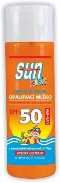 Sun Vivaco  Opalovací mléko s beta karotenem OF 50 KIDS Novinka 200ml porovnat ceny