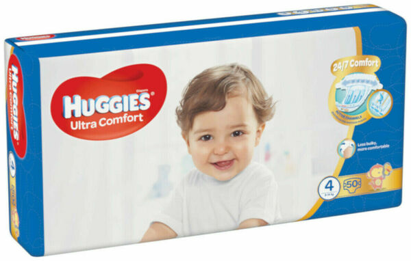 HUGGIES Ultra Comfort Jumbo vel.4 8-14kg 50ks porovnat ceny