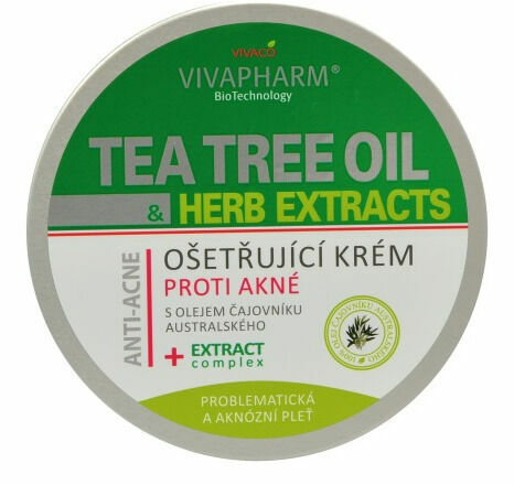 Vivaco Ošetřující krém proti akné s Tea Tree Oil Herb Extract 200ml porovnat ceny