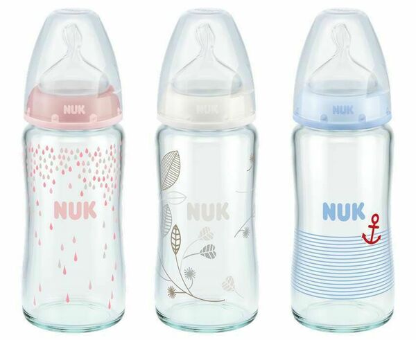 NUK FC+ Láhev sklo 1ks, silikonová savička M, 240ml porovnat ceny