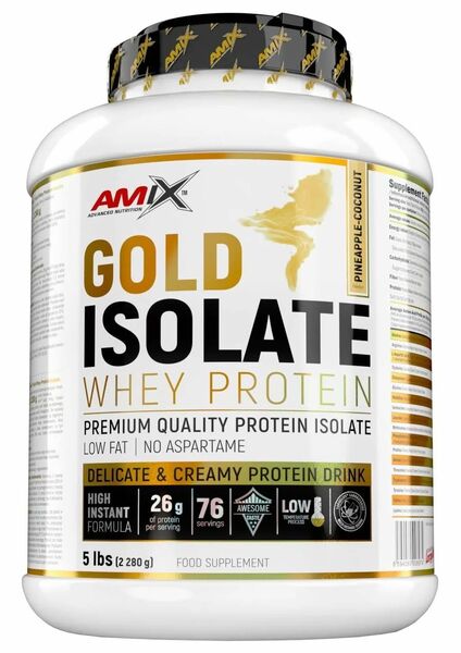 Amix Gold Whey Protein Isolate, Ananas-Kokosový džus 2280g porovnat ceny