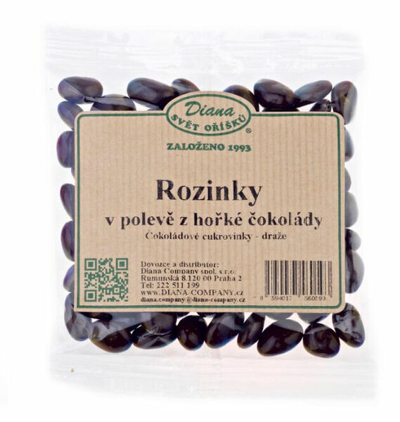 Diana Company Rozinky v polevě z hořké čokolády 100g porovnat ceny
