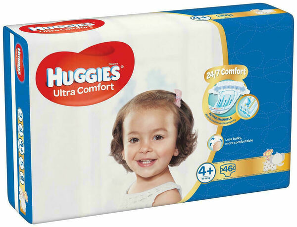 HUGGIES Ultra Comfort Jumbo vel.4+ 10-16kg 46ks porovnat ceny