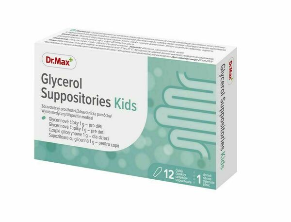 Dr.Max Glycerol Suppositories For Kids 12 čípků porovnat ceny