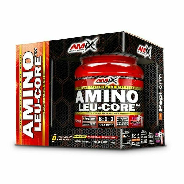 Amix Amino LEU-CORE 8:1:1, Blue Raspberry, 390g porovnat ceny