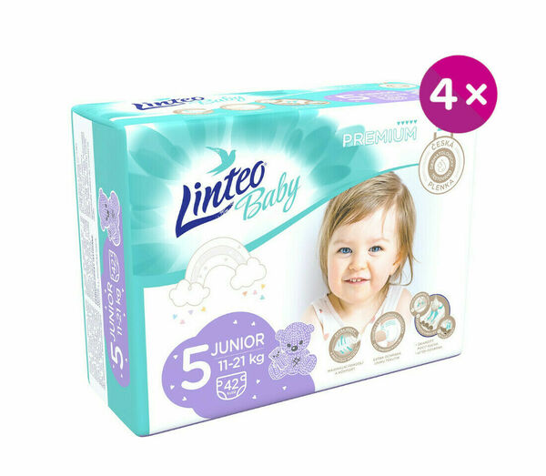 Linteo Baby Plenky Prémium Junior (11-21kg) 168ks porovnat ceny