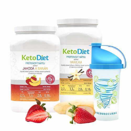 KetoDiet 2týdenní proteinové nápoje BASIC 1. krok 70 porcí porovnat ceny