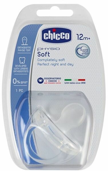 Chicco Celosilikonový dudlík Physio Soft 12m+ porovnat ceny