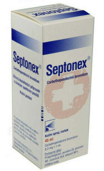 Septonex dermální sprej roztok 1 x 45ml porovnat ceny