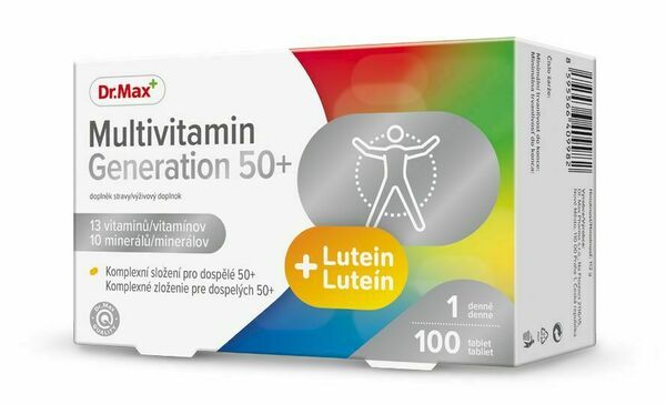 Dr.Max Multivitamin Generation 50+ 100 tablet porovnat ceny