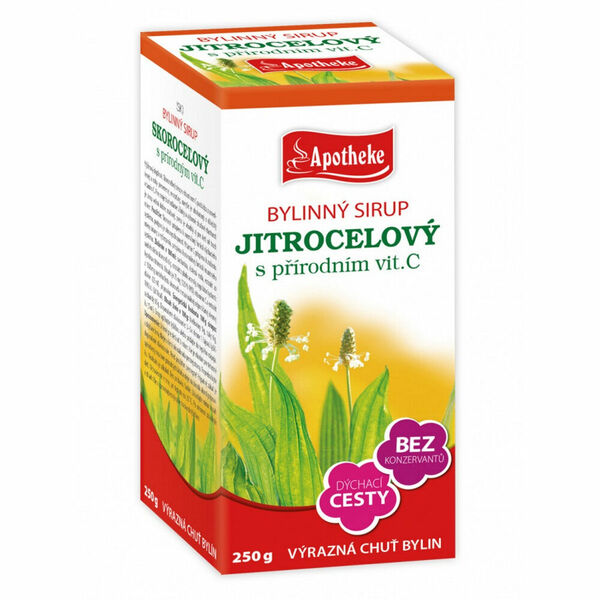 APOTHEKE Bylinný sirup Jitrocelový s přírodním vit. C 250 g porovnat ceny