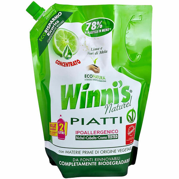 WINNI´S Piatti Lime Ecoricarica – hypoalergenní mycí prostředek na nádobí 1000 ml porovnat ceny