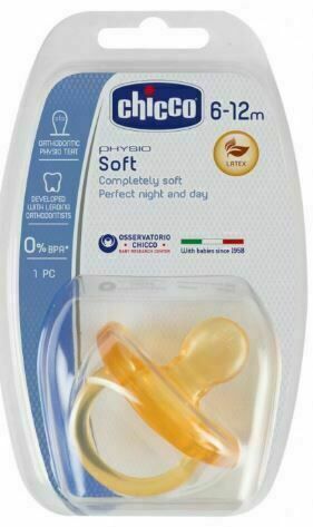 Chicco Celokaučukový dudlík Physio Soft 6-12m porovnat ceny