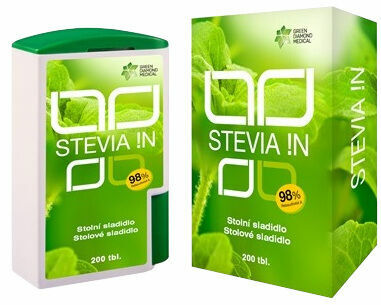Stevia !N  Stévia! N přírodní sladidlo 200 tablet porovnat ceny