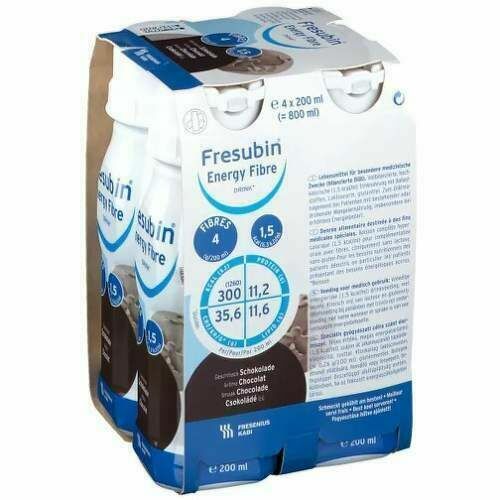 FRESUBIN ENERGY FIBRE ČOKOLÁDA perorální SOL 4X200ML porovnat ceny