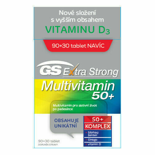 GS Extra Strong Multivitamin 50+ tbl.90+30 2021 porovnat ceny
