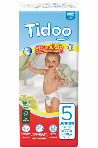 Tidoo 5 Junior 12-18 kg dětské trénovací plenky 36 ks porovnat ceny