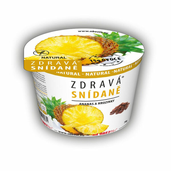 OBEZIN Zdravá snídaně Ananas a rozinky 78 g porovnat ceny