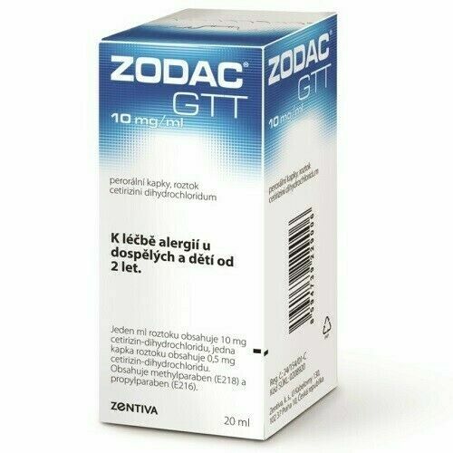 ZODAC 10MG/ML perorální GTT SOL 1X20ML II porovnat ceny