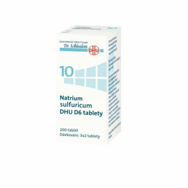 DR. SCHÜSSLERA Natrium Sulfuricum DHU D6 No.10 200tbl. porovnat ceny
