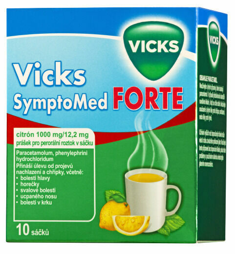Vicks Symptomed Forte citron 10 sáčků porovnat ceny