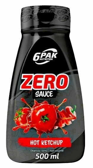 6Pak Nutrition Zero Sauce hot ketchup 500ml porovnat ceny