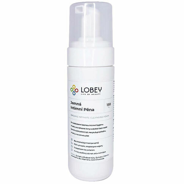 LOBEY Jemná intimní mycí pěna BIO 150 ml porovnat ceny