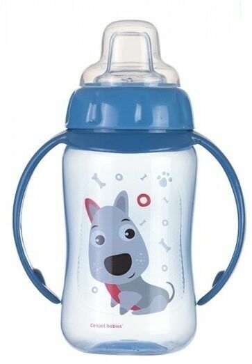 Canpol babies Tréninkový hrníček Cute Animals se silikonovým pítkem a úchyty modrý porovnat ceny