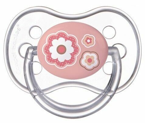 Canpol babies Dudlík 6-18m silikonový symetrický NEWBORN BABY růžový porovnat ceny