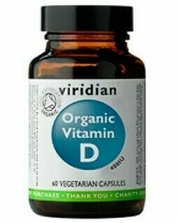 Viridian Vitamin D Organic 60 kapslí porovnat ceny