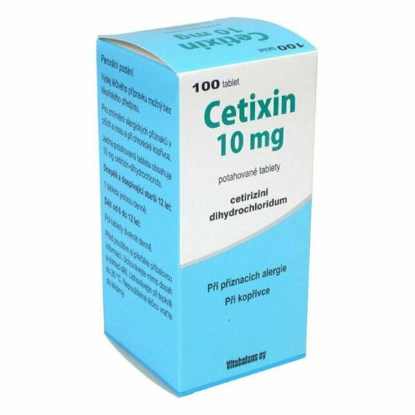 VITABALANS CETIXIN 10 MG  100X10MG Potahované tablety porovnat ceny