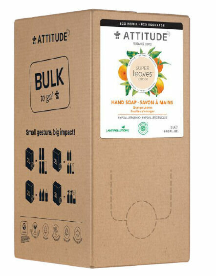 Attitude Přírodní mýdlo na ruce Super leaves s detoxikačním účinkem, pomerančové listy náhradní kanystr 2l porovnat ceny
