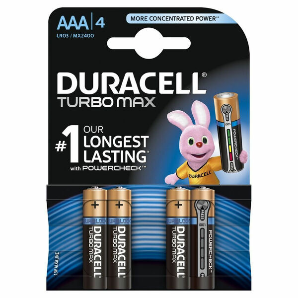 Duracell Turbo Max AAA K4 LR03/MX 1500 baterie 4 ks porovnat ceny