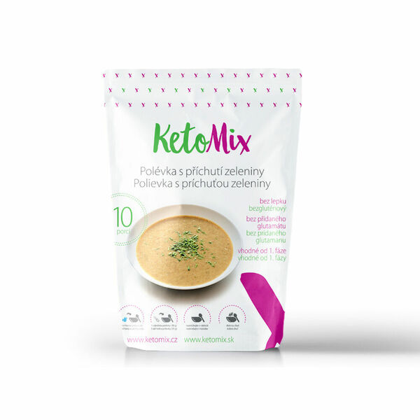 KETOMIX Proteinová polévka s příchutí zeleniny 10 porcí porovnat ceny