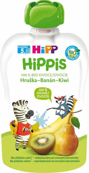 HiPP BIO 100% ovoce Hruška-Banán-Kiwi 100g porovnat ceny