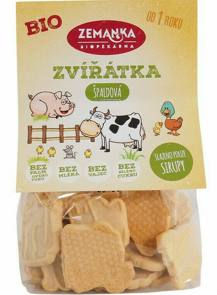 Biopekárna Zemanka  Špaldová bio zvířátka porovnat ceny