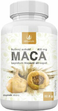 Allnature Maca bylinný extrakt 60kapslí porovnat ceny