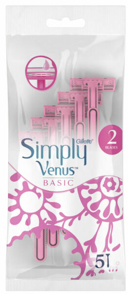 Gillette Venus  Simply Venus 2 Jednorázové holítko 5ks porovnat ceny