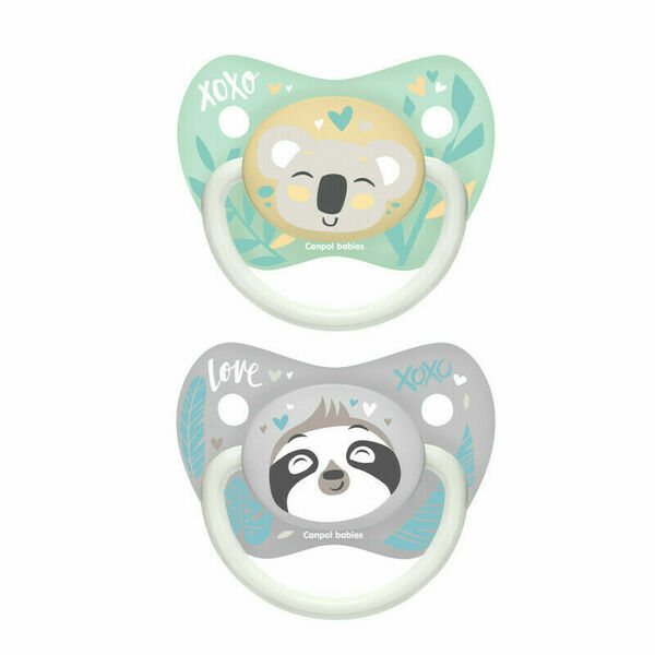 Canpol babies set anatomických silikonových dudlíků EXOTIC ANIMALS 0-6m porovnat ceny