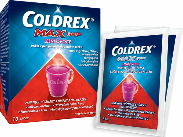 Coldrex MAXGrip Lesní ovoce 10ks porovnat ceny