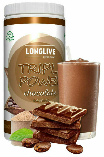 Longlive Protein Triple Power čokoláda 690g porovnat ceny