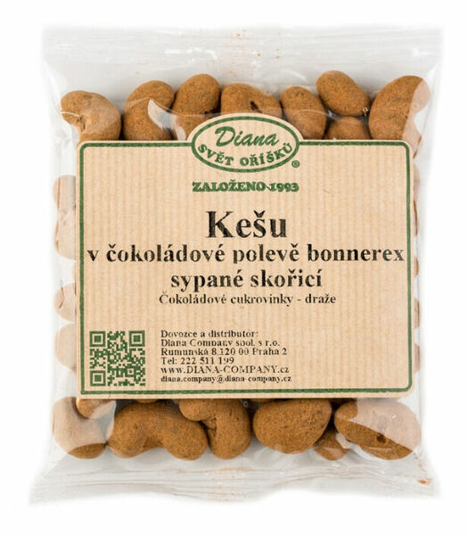 Diana Company Kešu v čokoládové polevě bonnerex sypané skořicí 100g porovnat ceny