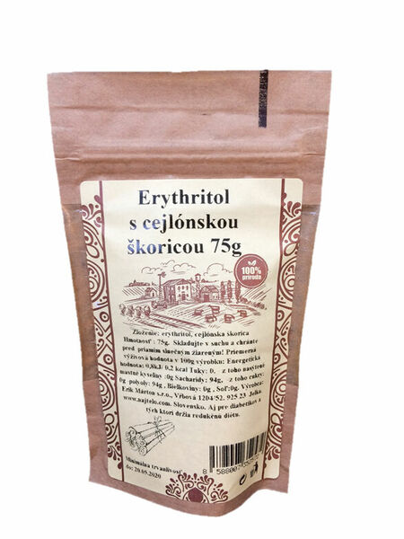 Najtelo  Skořicový erythritol s cejlonský skořicí 75g porovnat ceny