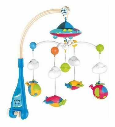 Kolotoč nad postýlku s projektorem a ovladačem Baby Mix blue porovnat ceny