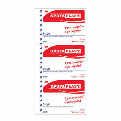 3M Spofaplast 166N Strips 76x51mm 3ks porovnat ceny