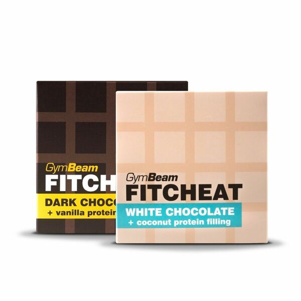 Gymbeam Fitcheat Protein Chocolate 90 g white chocolate coconut porovnat ceny