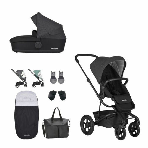 Easywalker Set kombinovaný kočárek Harvey2 All-Terrain Night Black s příslušenstvím porovnat ceny